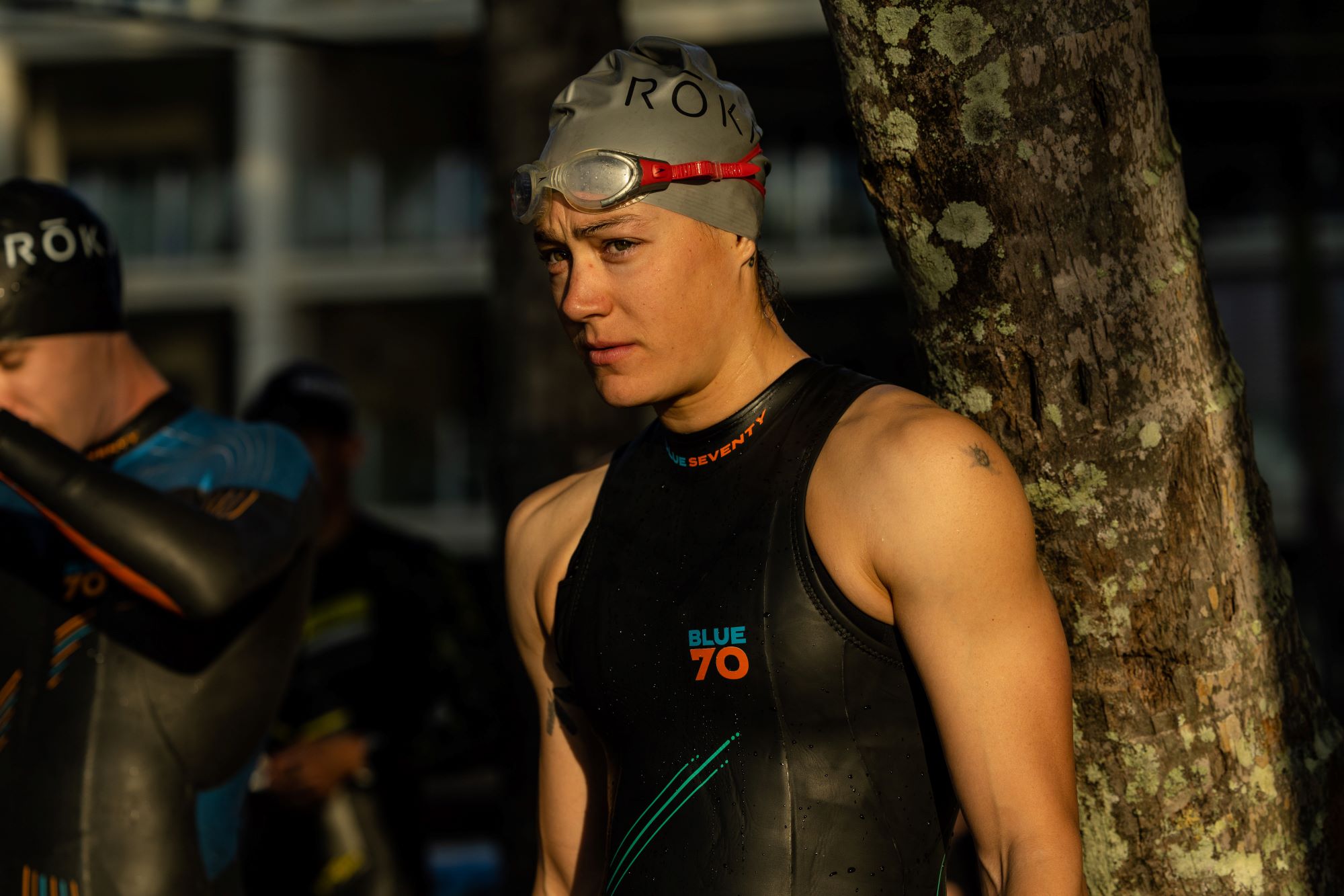 Kate Gillespie-Jones preparing for the start of IRONMAN Cairns - Photo Korupt Vision