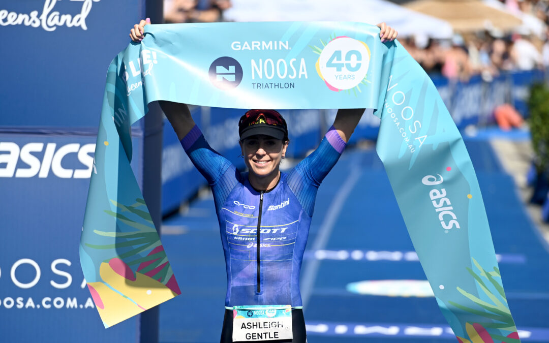 Ashleigh Gentle and Hayden Wilde Claim Garmin Noosa Triathlon Titles