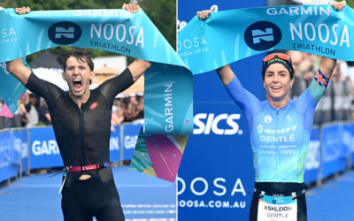 Gentle secures eleventh Noosa Triathlon title, Mercer stuns on debut