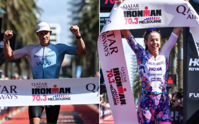 Osborne and Salthouse capture IRONMAN 70.3 Melbourne crowns