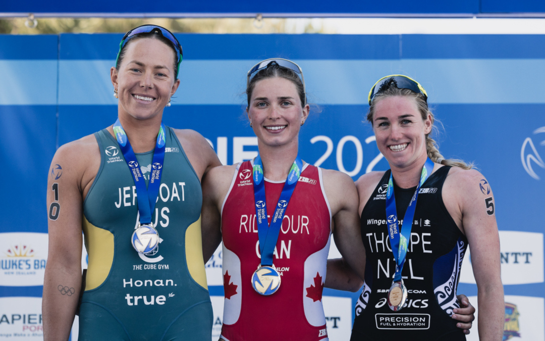 Jeffcoat strikes silver in Napier for first World Triathlon Cup podium since 2019