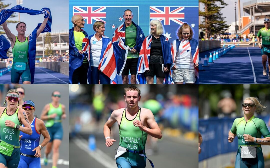 Australian Age Group Team Shines on Home Soil at the 2025 World Triathlon Championship Finals