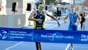 RICHELLE HILL STORMS HOME FOR WORLD TRIATHLON CHAMPIONSHIP TITLE ON NIGHT ONE IN WOLLONGONG