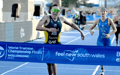 Richelle Hill Storms Home for World Triathlon Championship Title on Night One in Wollongong