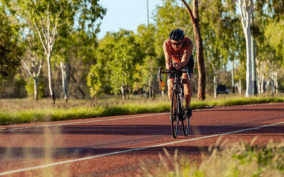 Dave Reeve leading the charge for triathlon at the Alice Springs Masters Games